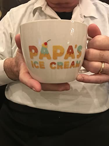 Josephine On Caffeine Gifts For Papa – Papa’s Ice Cream Bowl And Engraved Spoon Papa’s Ice Cream Shovel – Ideal Father’s Day Gift, Christmas Gift Or Birthday Gift (Papa) #TOP3