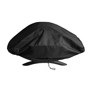 Unicook Heavy Duty Waterproof Portable BBQ Cover for Weber Q2000, Q200 Series and Baby Q Gas Barbecue Grill, Fade and UV Resistant Oxford Fabric, Compared to Weber 7111, All Weather Protection, Black