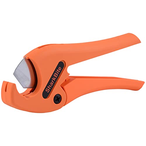 SharkBite Pipe Cutter Tool, Cuts 1/4 to 1 Inch Pipe, Orange Handles, Plumbing Fittings, PEX, PE-RT, U701 #1