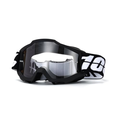 OLYSPM Gafas Motocross,Gafas Moto con Almohadilla de Esponja de Doble Capa y Lentes con Protección UV,Para Ciclismo,Esquí,Escalada