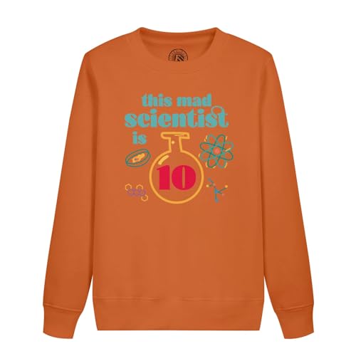 Sweatshirt enfant look école et loisirs motif science anniversaire