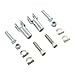 TCMT Chrome Foot Peg Supports Mounts Clevis Kits Fits For Harley Softail Standard Softail Springer Deuce Heritage Softail Classic Fatboy 2000-2006