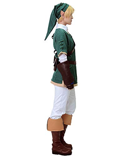 Miccostumes Men's Anime Princess Cosplay Costume Medium Green And White #TOP5
