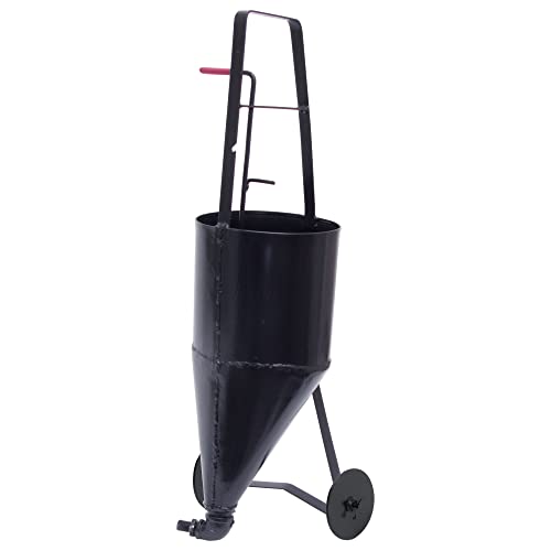 MARSHALLTOWN Pour Pot with Wheels, 2.6 Gallon, 14 Gauge Steel, Apply Cold Crack Sealants to Asphalt, RED704988W
