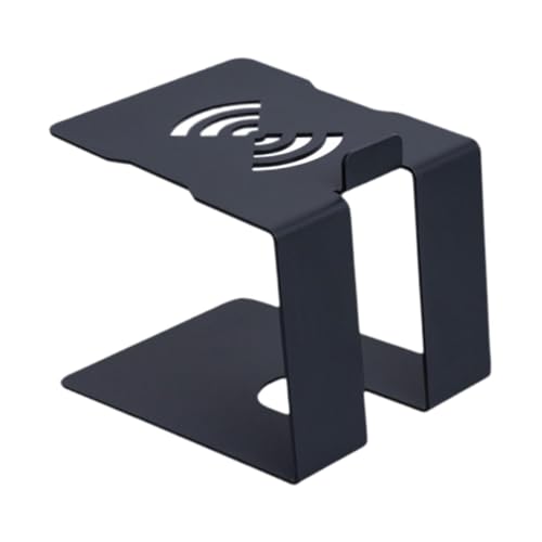 AsrMyjcx デスクトップスピーカースタンド 金属製スピーカーサポートベース スピーカーラック C字型 コンピュータースピーカーブラケットホルダー 家庭 オフィス 屋内用, 1個