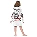Glaphy American Flag Lacrosse Sports Bathrobe Hooded PJ Robe Soft Fleece Robe Pajama Sleepwears 2-12 Years