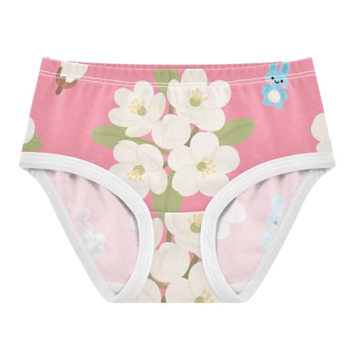 Girls' Underwear Flowers Floral Bunny Rabbit Toddle Brief Panties 2-8 Years 20300579