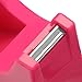 OFFNOVA Heat Tape Dispenser and Tapes Kit for Sublimation, a Desktop Holder and 2 Rolls 33m x 10mm Heat Resistant Tape (Pink)