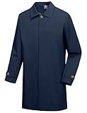 Little Donkey Andy Men's Long Waterproof Windbreaker Lightweight Windproof Jacket for Hiking Travel Camp Blue S