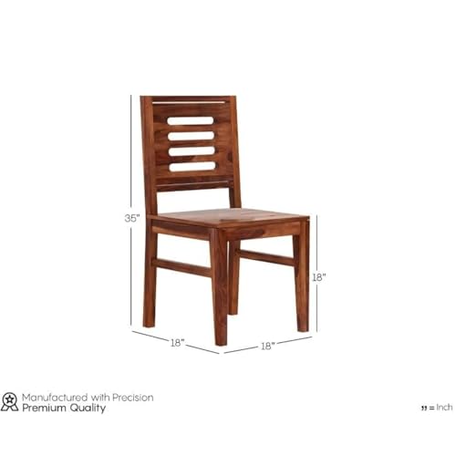 Image of MAMTA DECORATION Solid Sheesham Wood Dining Table Set 6 Seater | Six Seater Dining Table with 6 Chairs for Living Room | Dinning Table Set 6 Seater for Living Room, Hotels & Restaurant, Honey Finish