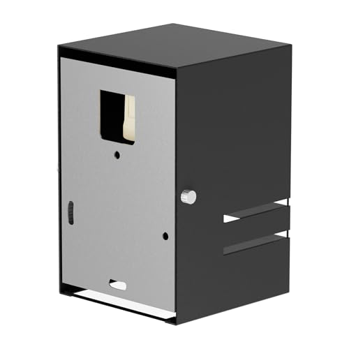 Arandela Externa 2 Frisos 1 Foco Alumínio Luminária de Parede E27 + LED MF144 (Preto (Branco Frio))