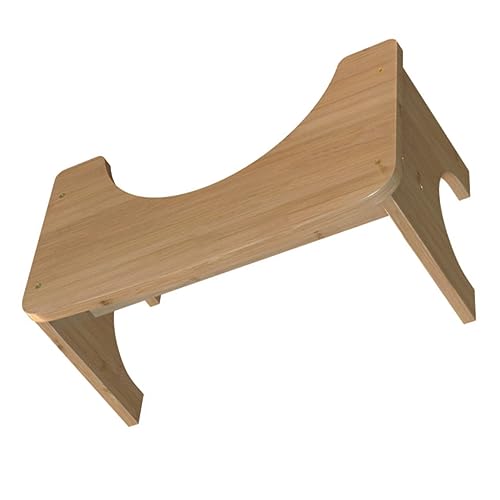 Tabouret de toilette en bois Vaguelly pour enfants et famille avec centre de gravité stable