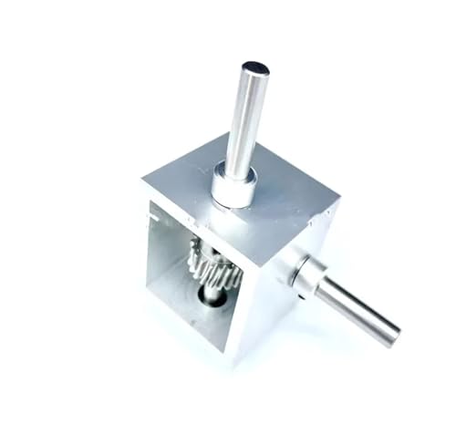 Caja de engranajes de ángulo recto 1:5 con engranaje helicoidal y eje de 8 mm 2