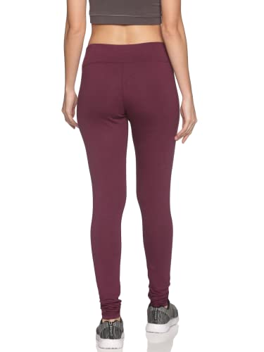 Image of Organic Bamboo Fibre Yoga Pants for Women - Wine Red