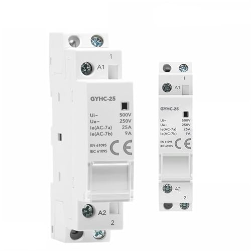Contacteur rail DIN GYHC-25 2P 25A 2NC AC220V pour tableau