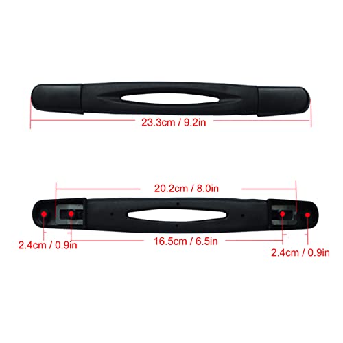 Image of Universal Luggage Handle, Durable Plastic Replacement Carry Handle with Elastic Strap for Suitcases Boxes and Luggage Repair 23.3cm 9.2in Length