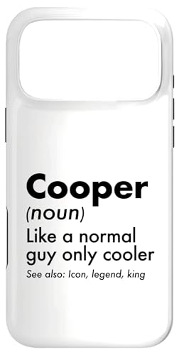 Cooper Like A Normal Guy Only Cooler Legend King �t�@�[�X�g�l�[�� �X�}�z�P�[�X iPhone 17 Pro Max �p