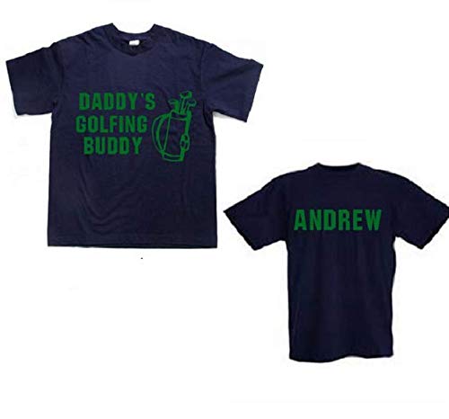 personalized Daddy's golfing buddy toddler boys girls kids youth golfer shirt kids golf tshirt