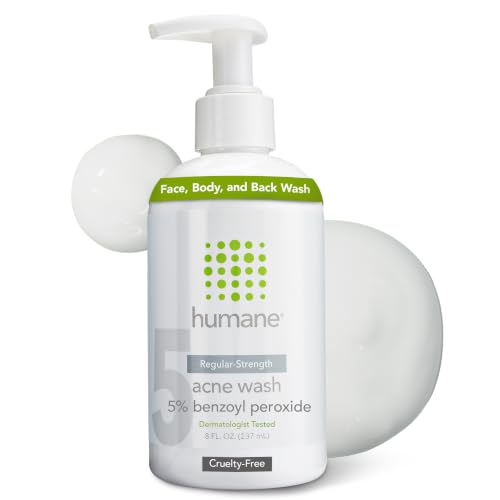 humane Benzoyl Peroxide Body Wash - Acne Body Wash - 5% Regu...