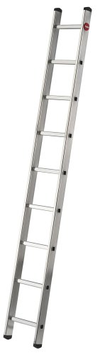 Preisvergleich Produktbild Hailo ProfiStep uno, Alu-Anlegeleiter, 9 Sprossen, witterungsbeständig und wartungsfrei, belastbar bis 150 kg, made in Germany, 7109-001