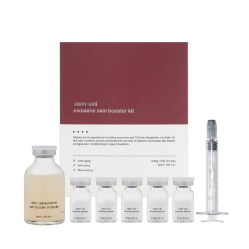 Image of Stem Cell Serum, Stem-Cell Exosome Skin Booster Kit, 30ml with 5 Ampoules