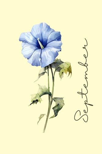 September Birth Flower Notebook