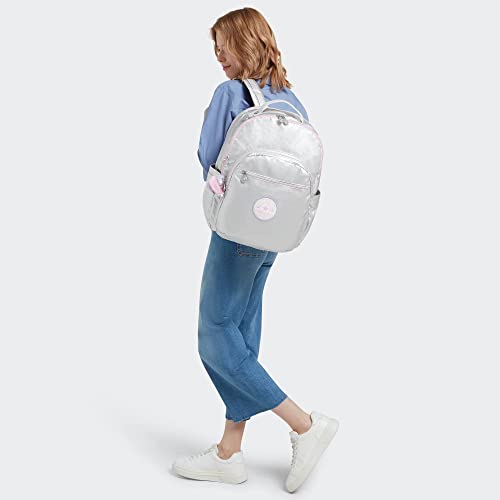 Image of Kipling Women's Seoul 15 Laptop Backpack, Durable, Roomy with Padded Shoulder Straps, Nylon Bag