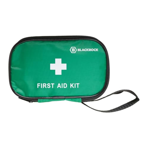 Blackrock 1 Person First Aid Kit Bag, Travel, Soft Zip Refillable Bag, Car, Home, Work, Camping, Football, Medical, Small Trauma, Hiking, Small Travel Emergency Kit