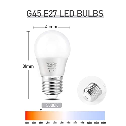 Vicloon BS-5PcsG45E27LED-NB-FBA