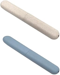 2 Pcs Toothbrush Case, Toothbrush Travel Case Cover, Portable Toothbrush Storage Case, Sutiable for Home Travel Outdoor Camping Hiking Business Trip