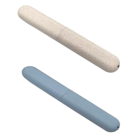 2 Pcs Toothbrush Case, Toothbrush Travel Case Cover, Portable Toothbrush Storage Case, Sutiable for Home Travel Outdoor Camping Hiking Business Trip Cover