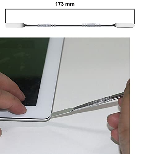 Image of Universal Disassembly Heavy Duty Suction Cup and Knife with Black Coated Stainless Steel Tweezer for Tablet Mobile LCD Glass Screen Repair Opening Tool Kit
