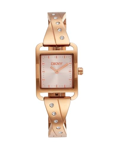 Image of DKNY City Bangle Analog Plain 2-Hands Japanese Movement Square Dial, Diameter 22 x 30 MM, 30 m Water Resistance Women's Wrist Watch - DK1L005M00