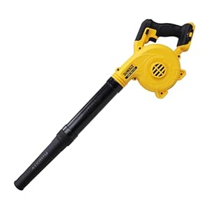 dewalt souffleur compact xr 18v dcv100 xj sans fil souffleur electrique avec tube, rallonge de tube et adaptateur pour souffler ou aspirer l'air inclus