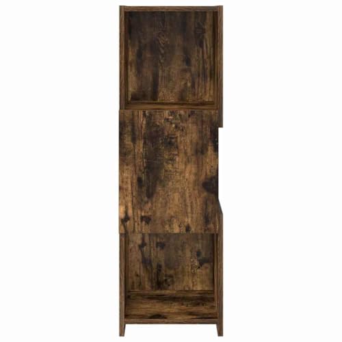 Estantería para ahorrar espacio de madera con 3 niveles verticales 7