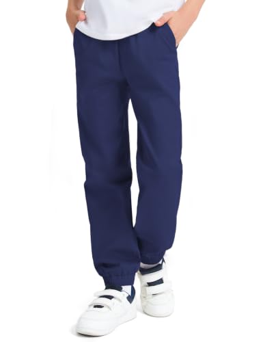 Image of KEREDA Boys Uniform Pants Twill Pull On Jogger Pants Boys School Clothes
