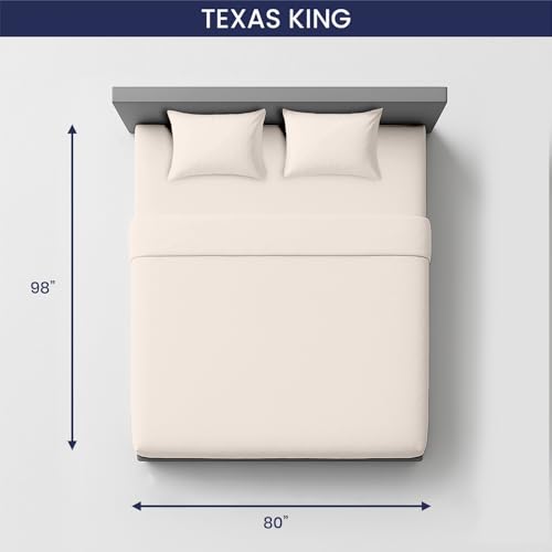 Image of SGI bedding 80 inchx98 inch 4 Pc Texas King Sheet Set 600 TC 15 inch Deep, Butter