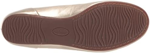 SoftWalk Women's Sonoma Ballet Flat, Champagne Metallic, 9.5 Narrow | Image 3
