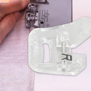 Pie prensatelas plástico transparente para máquina de bordar miniatura 3