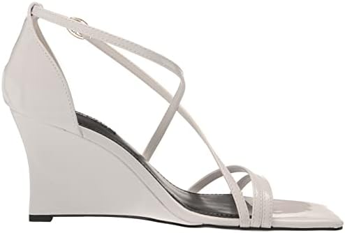 Nine West Women's ROLGA Wedge Sandal, White 140, 10 | Image 5