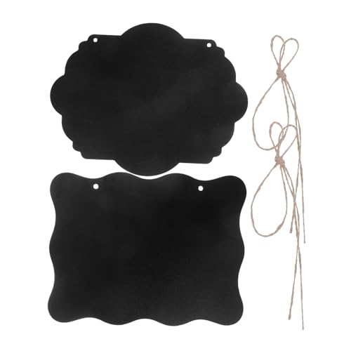 Alipis 2 Piezas pequeño colgante de pizarra tableros magnéticos para paredes tablero de pared muro doble cara pizarra de pared etiqueta de de la tienda de flores pizarra decorativa