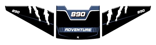 Protection pare-brise résiné KTM 890 Adventure adhésif bleu v2 3D