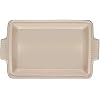 Le Creuset Olive Branch Collection Stoneware Heritage Covered Rectangular Casserole, 4 qt., Marseille with Embossed Lid