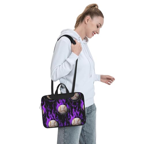 Maletín para portátil impermeable de 14 pulgadas morado miniatura 3