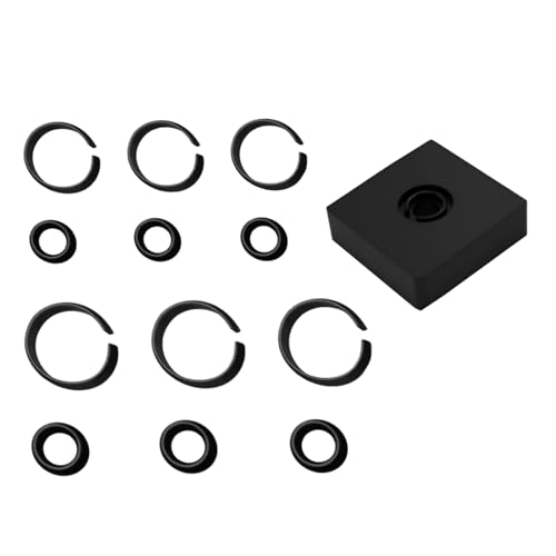 (3+3Set) 1/2” & 3/8" Impact Retaining Ring Clip Impact Friction Ring O-Ring