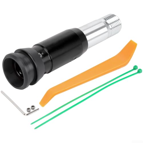 Adaptador de perilla de cambio de marcha de transmisión automática para reemplazo de cabezal de cambio de coche, compatible con una amplia gama de modelos de vehículos (negro)