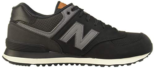 New Balance 574, Sneaker Uomo, Nero Black Grey