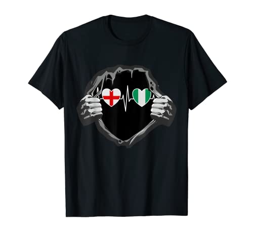 Inglaterra Y Nigeria Banderas De Nigeria Camiseta