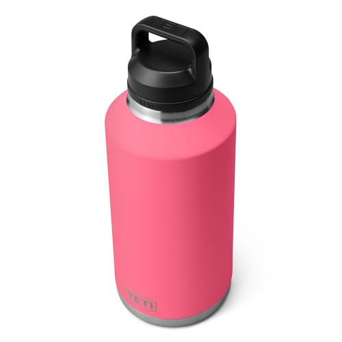 Image of YETI Rambler 64 oz Bottle, Vacuum Insulated, Leakproof, Stainless Steel with Chug Cap, Tropical Pink