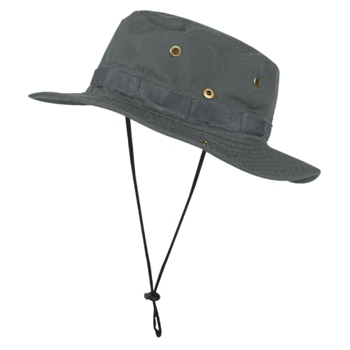 Image of Sun Hats for Men Women Boonie Hat UPF 50+ Bucket Hat Wide Brim UV Protection Fishing Hiking Safari Outdoor Hats